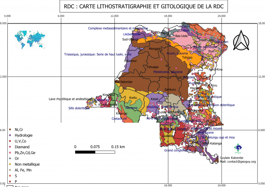 Lithostratigraphie de la RDC